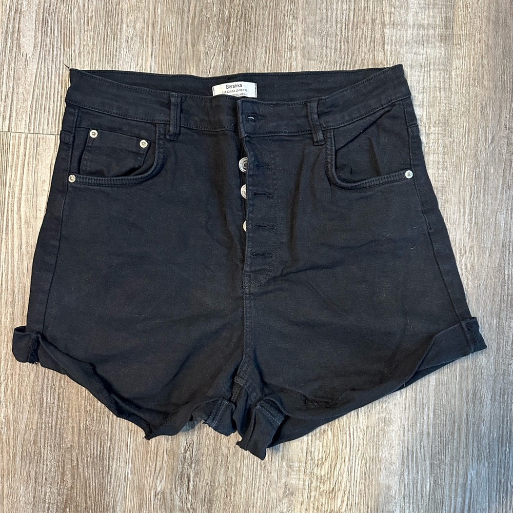 Bershka High Waist Jean Shorts